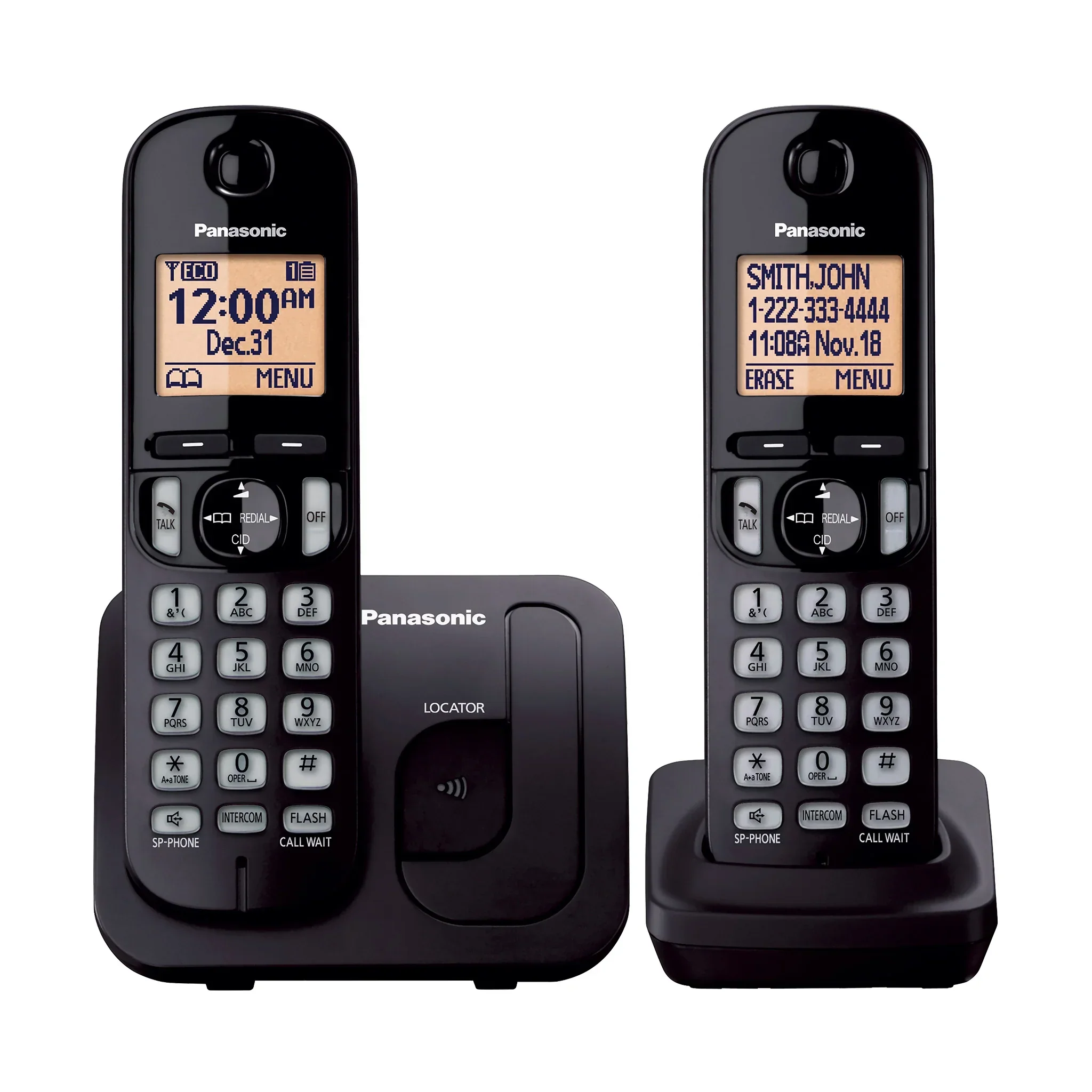 Cordless Phone, 1.6" Backlit Display, Call Block - KX-TGC20x Series