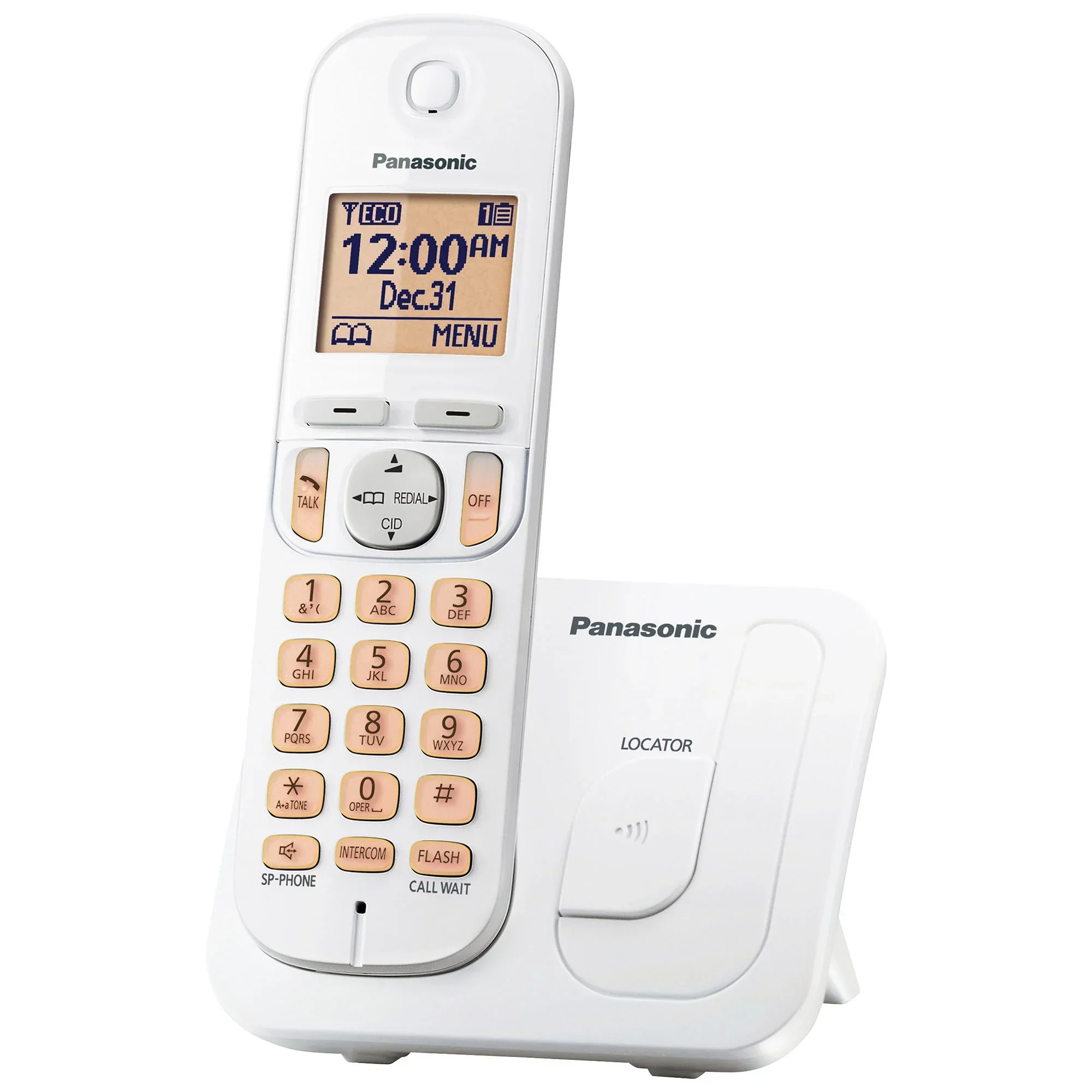 Cordless Phone, 1.6" Backlit Display, Call Block - KX-TGC20x Series