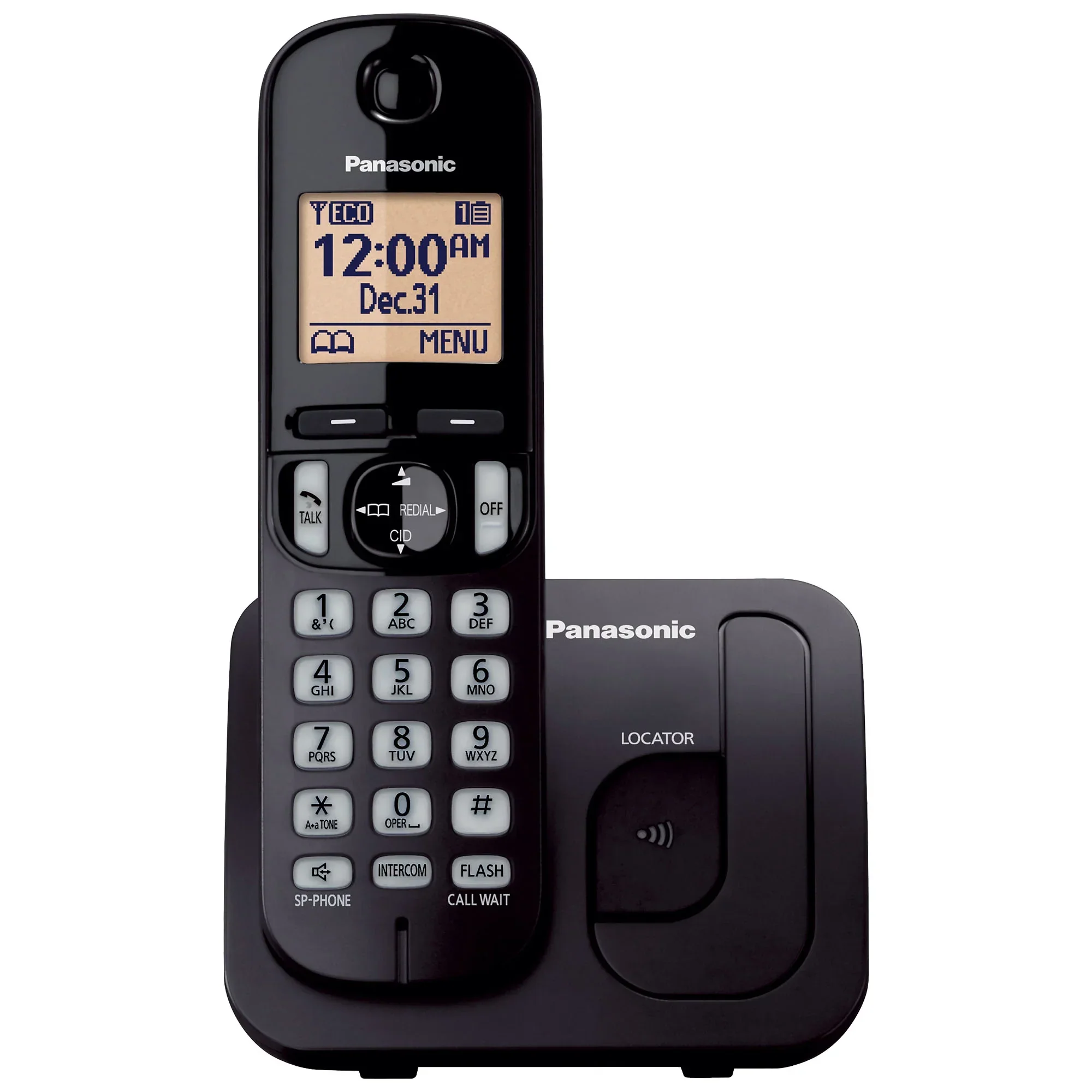 Cordless Phone, 1.6" Backlit Display, Call Block - KX-TGC20x Series