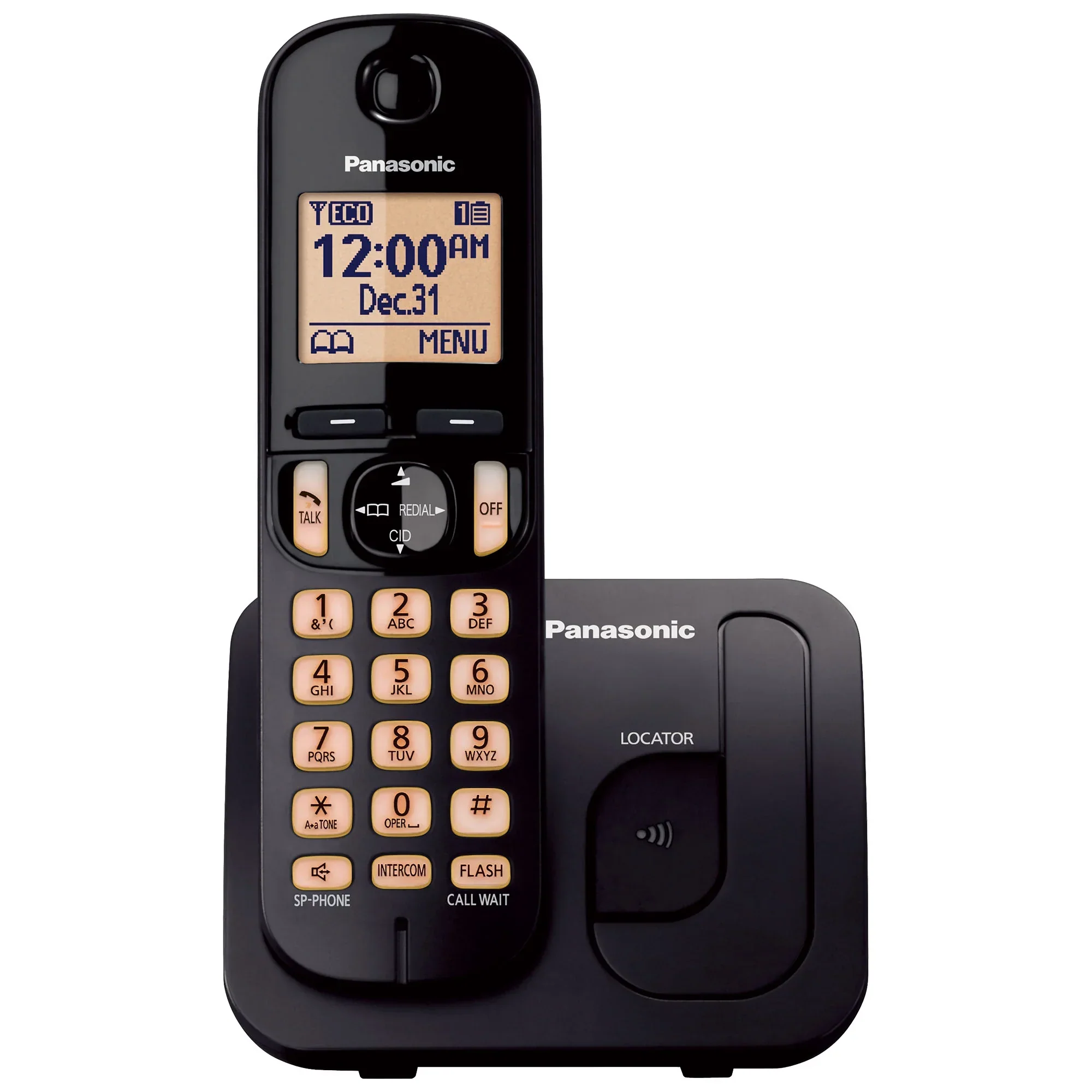 Cordless Phone, 1.6" Backlit Display, Call Block - KX-TGC20x Series