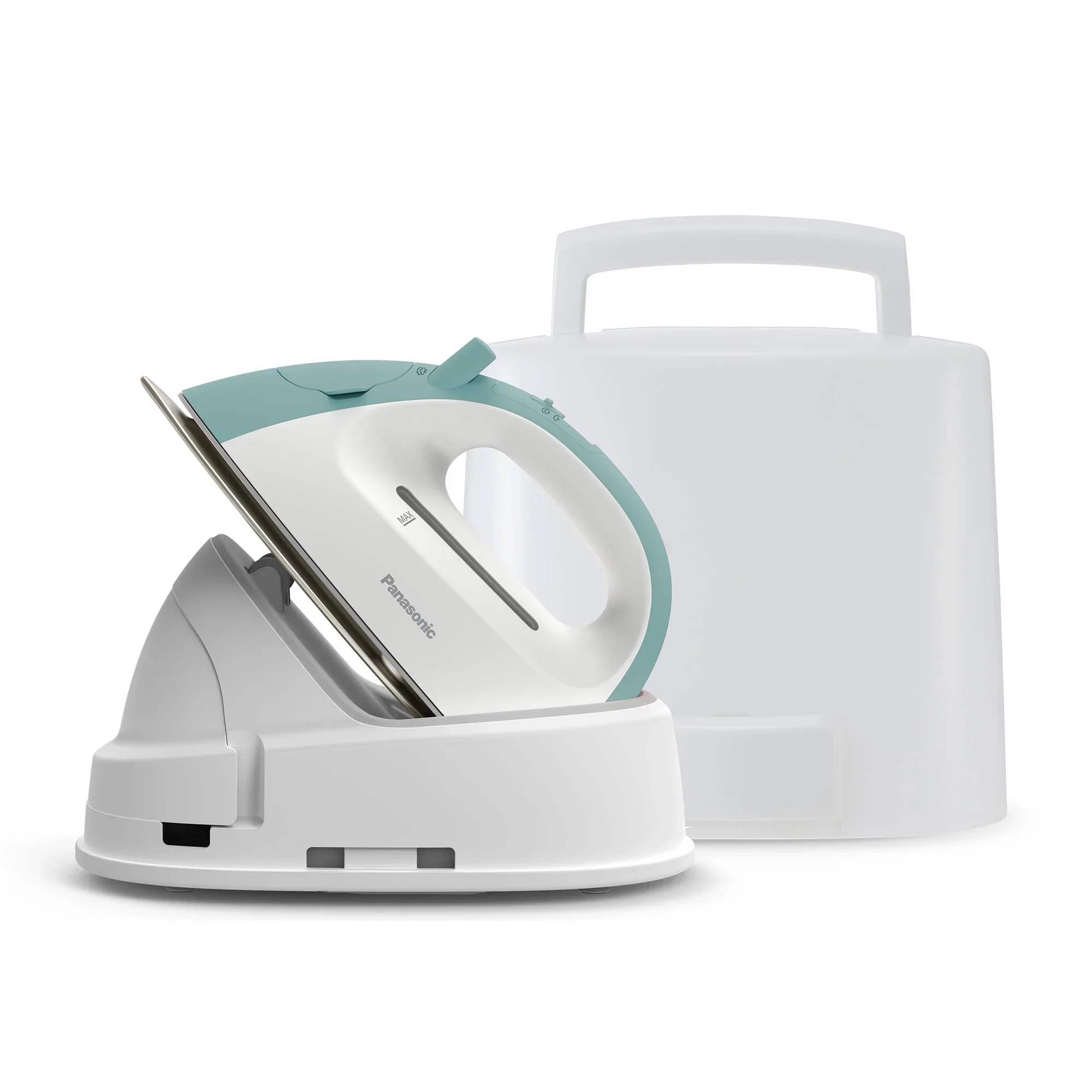 Cordless Lightweight Steam/Dry Iron, 1400W Non Stick Plate