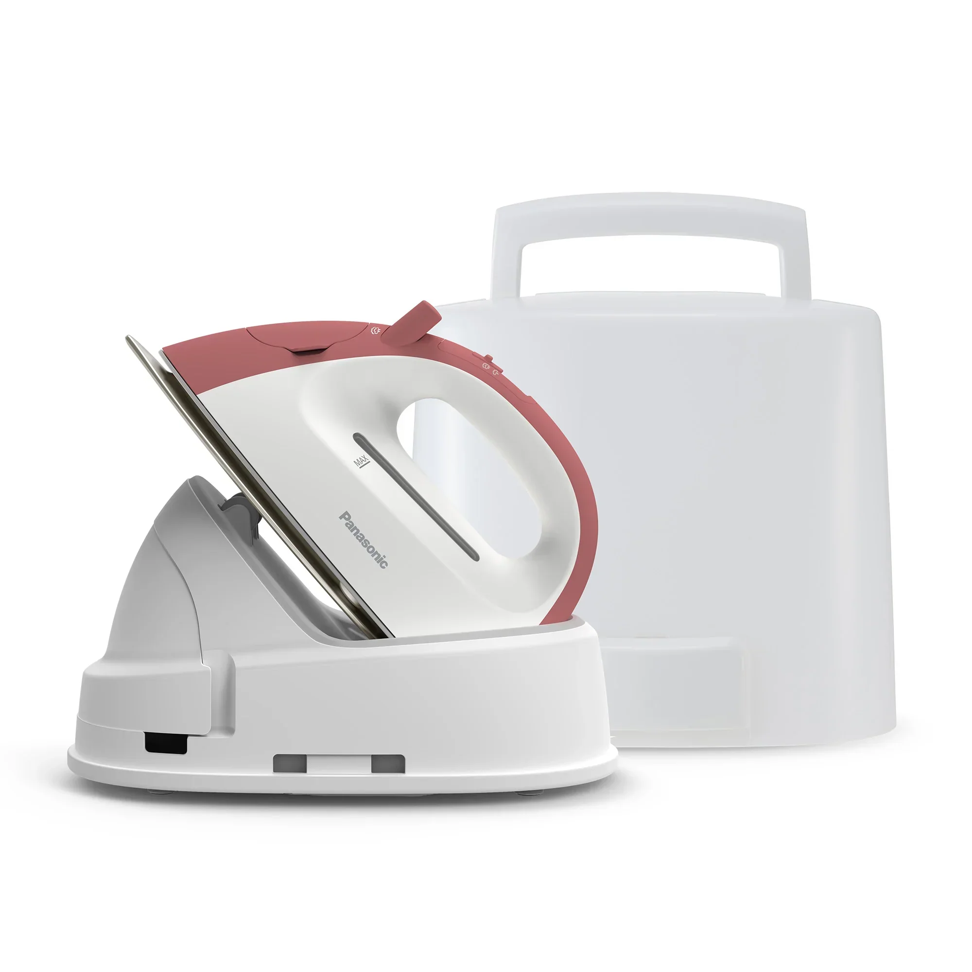 Cordless Lightweight Steam/Dry Iron, 1400W Non Stick Plate