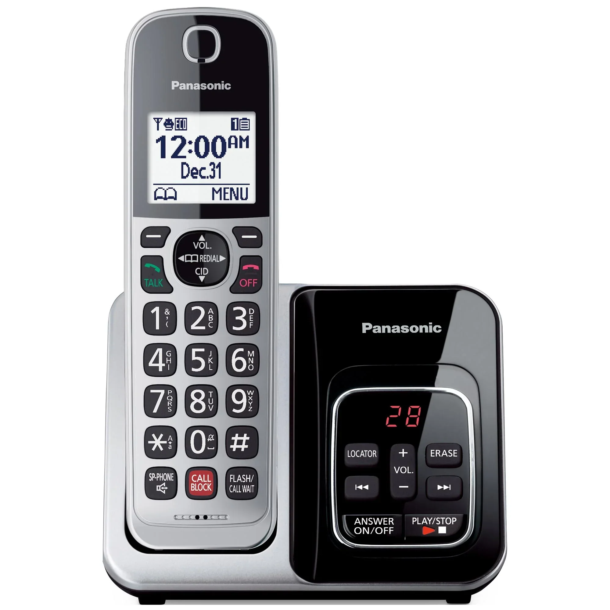 Cordless Phone with Advanced Call Block - KX-TG3824