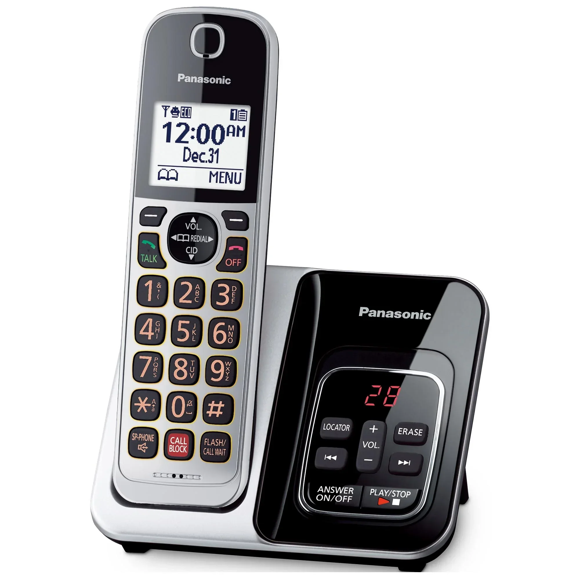 Cordless Phone with Advanced Call Block - KX-TG3824