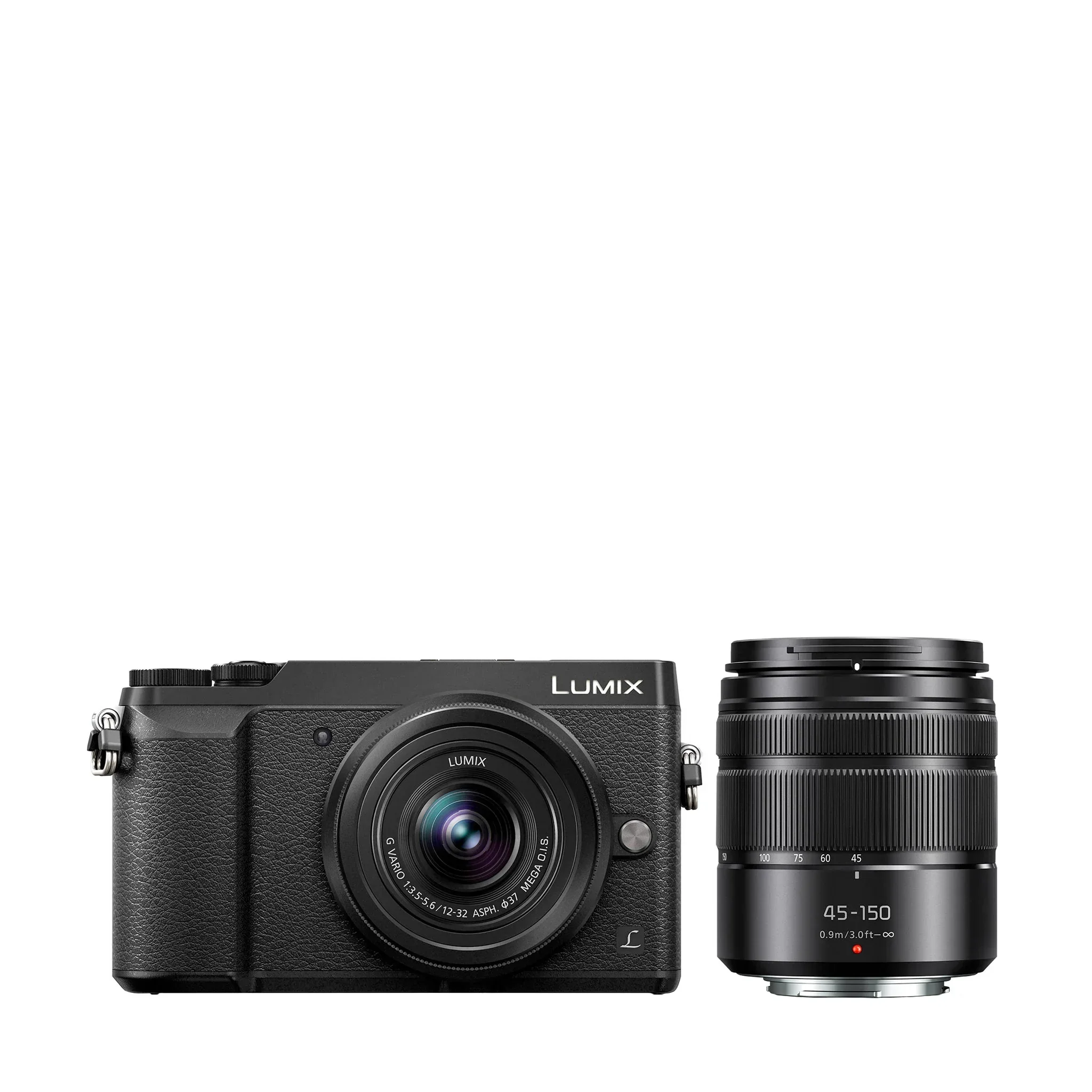 LUMIX GX85 Mirrorless Camera + 12-32mm, 45-150mm Lenses
