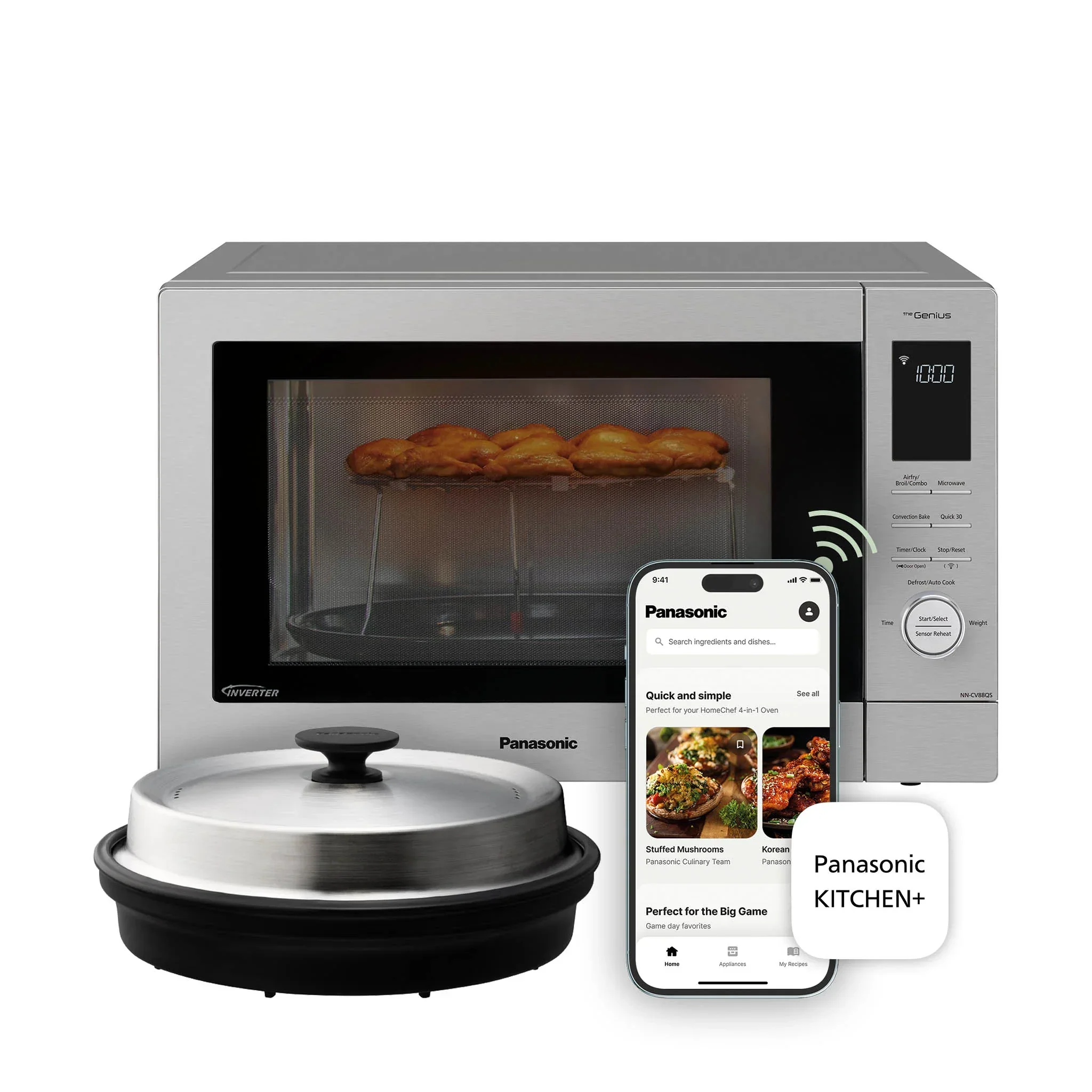 HomeCHEF® Connect 4-in-1 Multi-oven, 1.2 cu. ft., 1000W