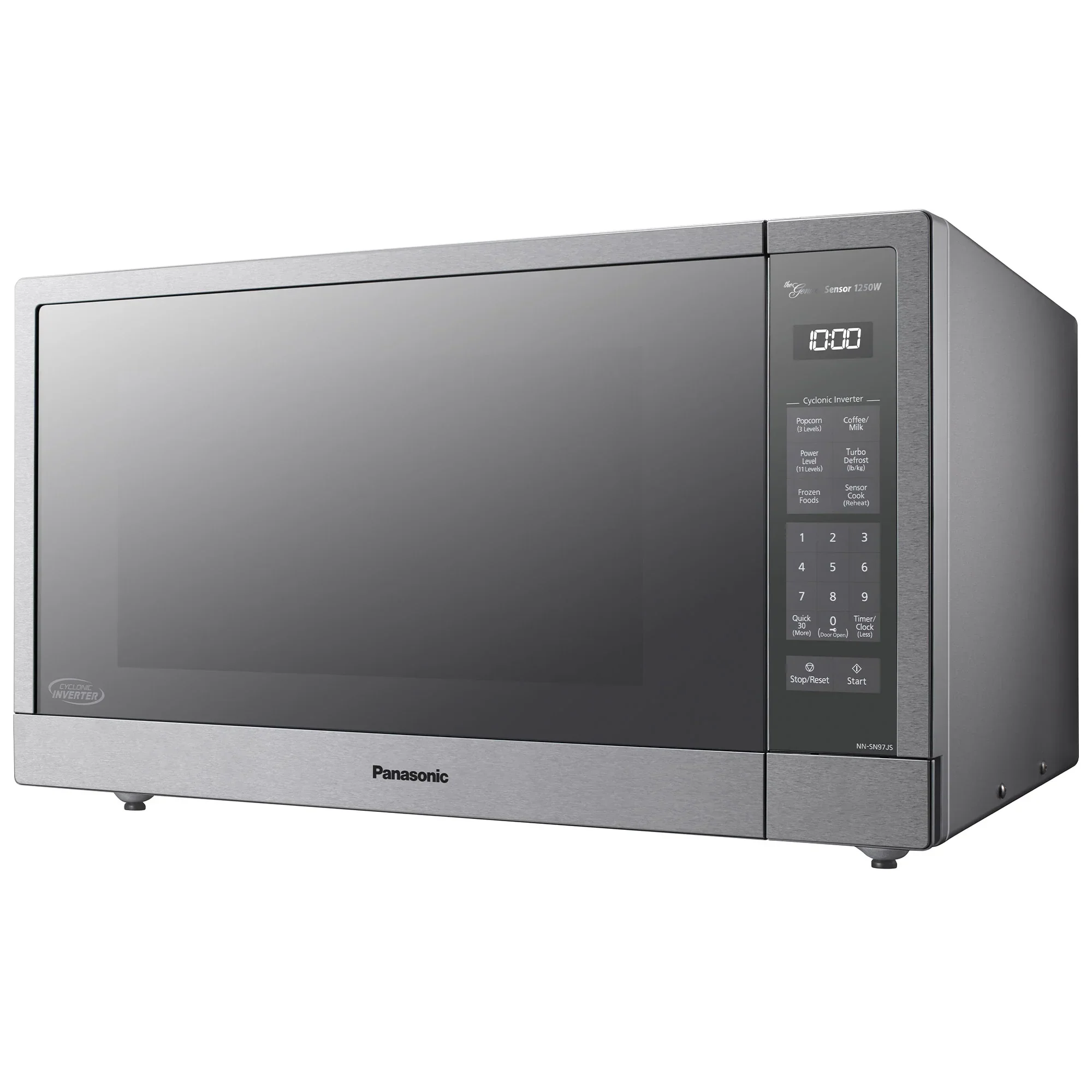 2.2 cu.ft. Cyclonic Wave Inverter Microwave, 1250W - NN-SN97JS