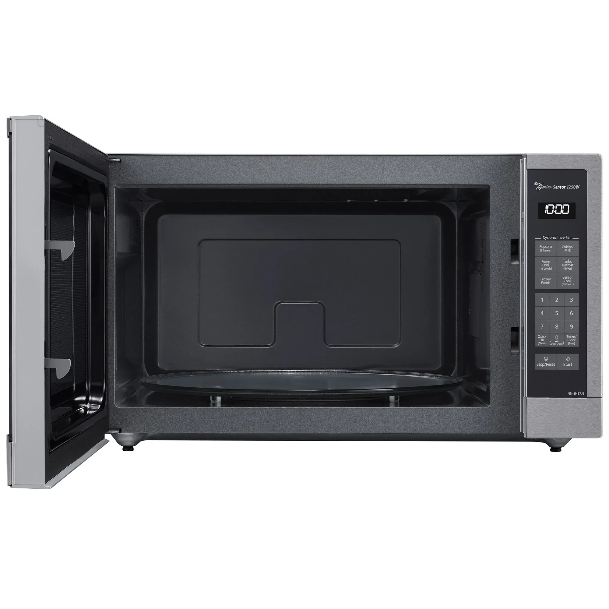 2.2 cu.ft. Cyclonic Wave Inverter Microwave, 1250W - NN-SN97JS
