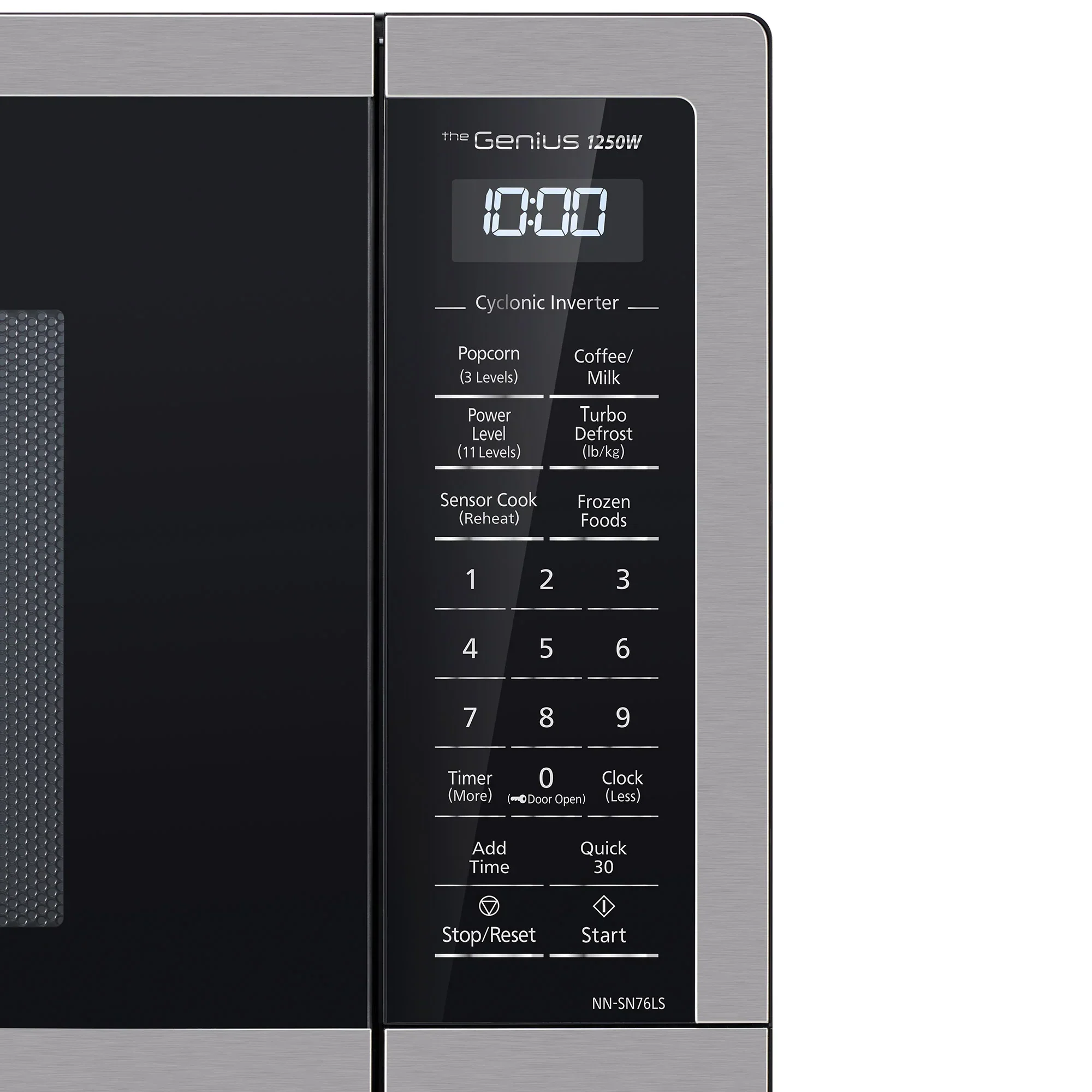 1.6 cu.ft. Cyclonic Wave Inverter Microwave, 1250W -NN-SN76LS
