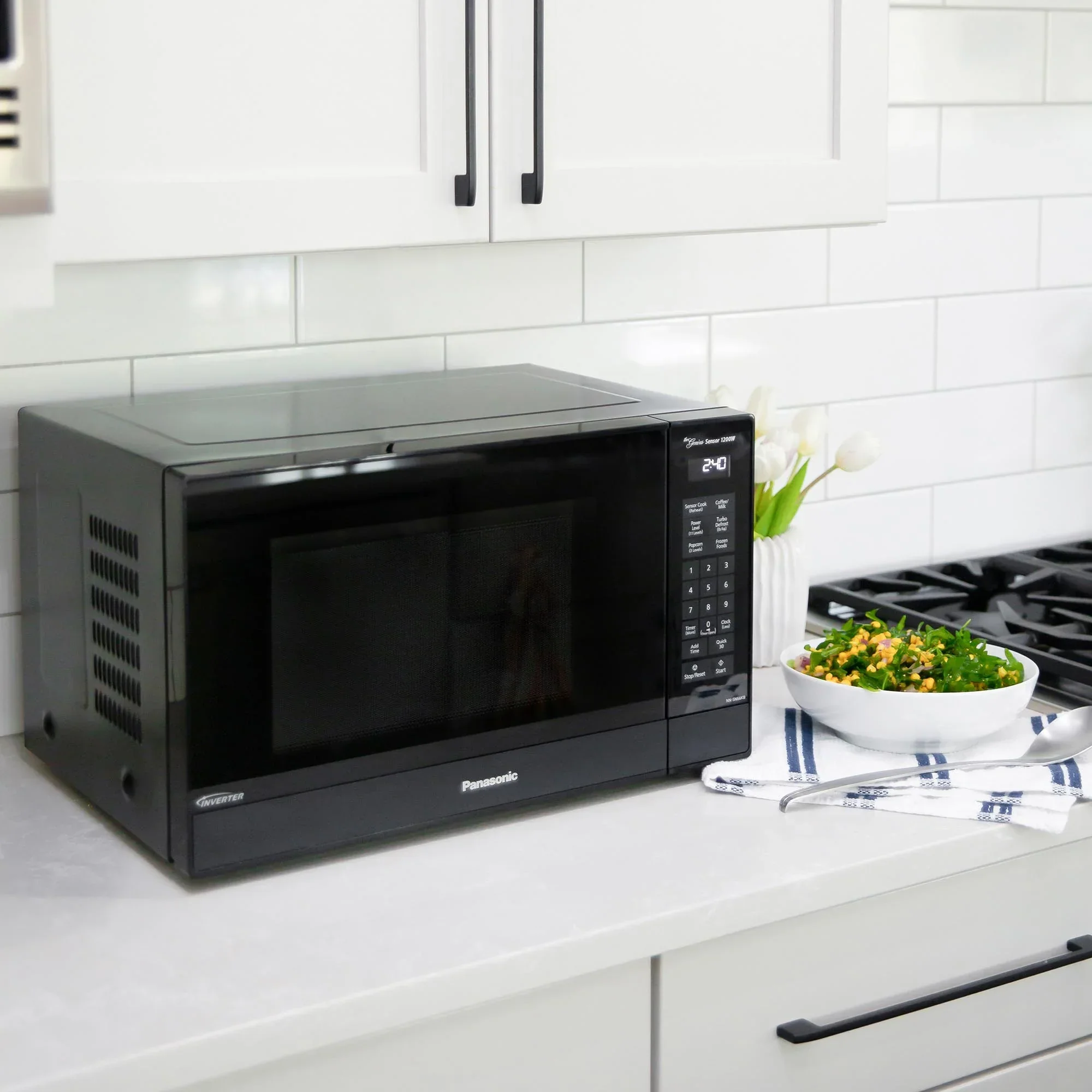 1.2 cu. ft. Genius Sensor Microwave, 1200W - NN-SN66KB