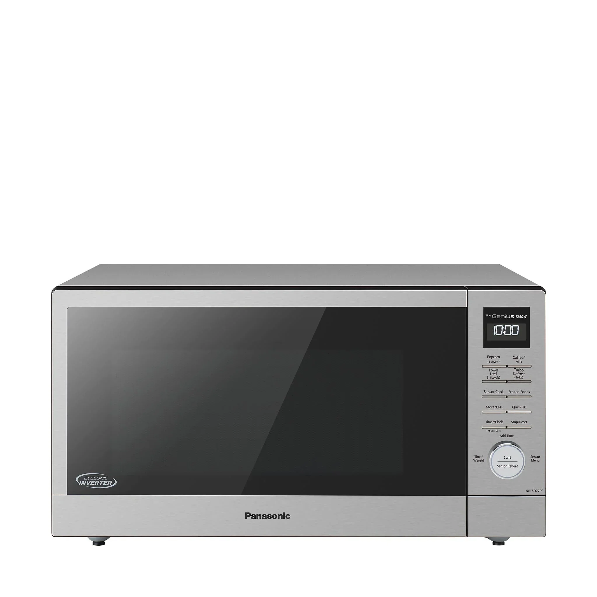 1.6 cu.ft Cyclonic Wave Inverter Microwave, 1250W - NN-SD77PS