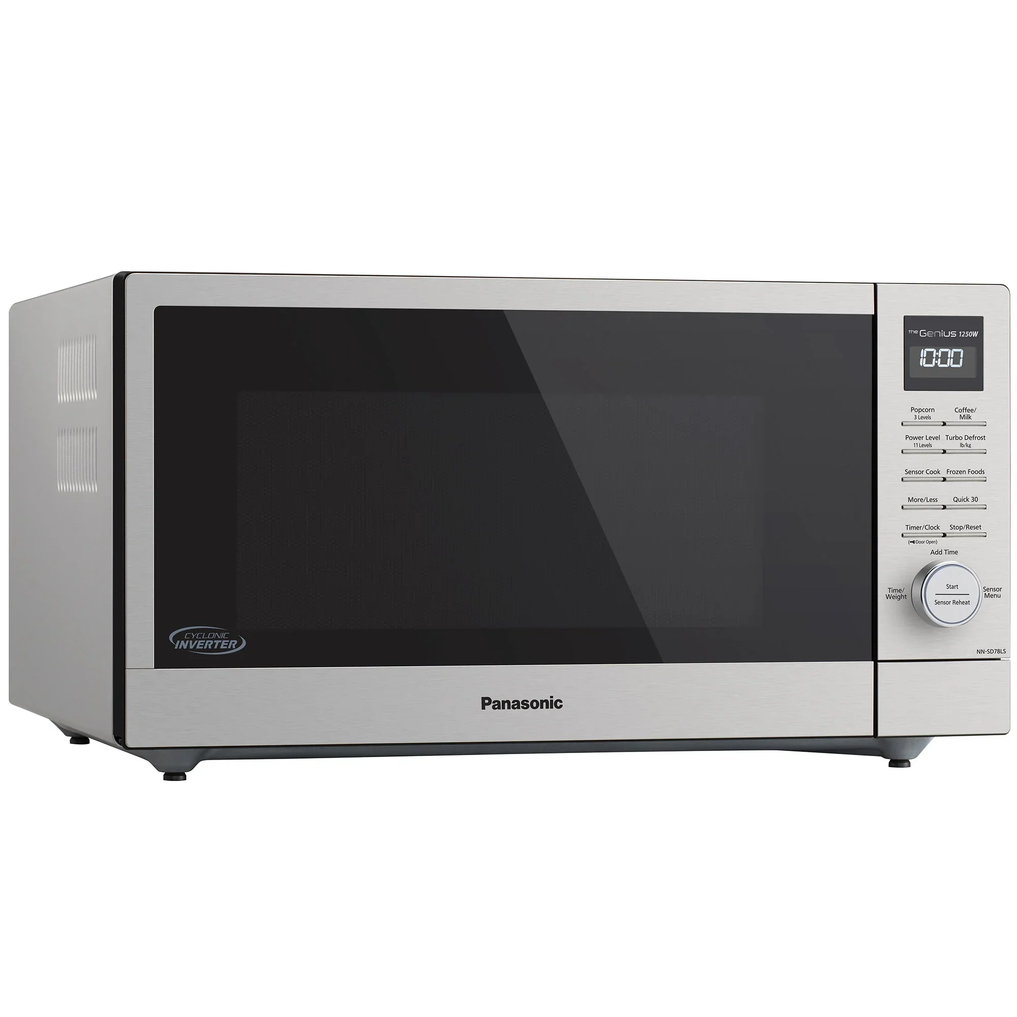 1.6 cu.ft. Cyclonic Wave Inverter Microwave, 1250W - NN-SD78LS