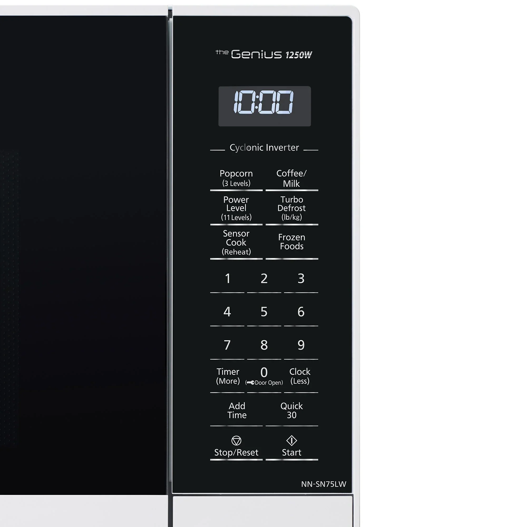 1.6 cu.ft. Cyclonic Wave Inverter Microwave, 1250W -NN-SN75L
