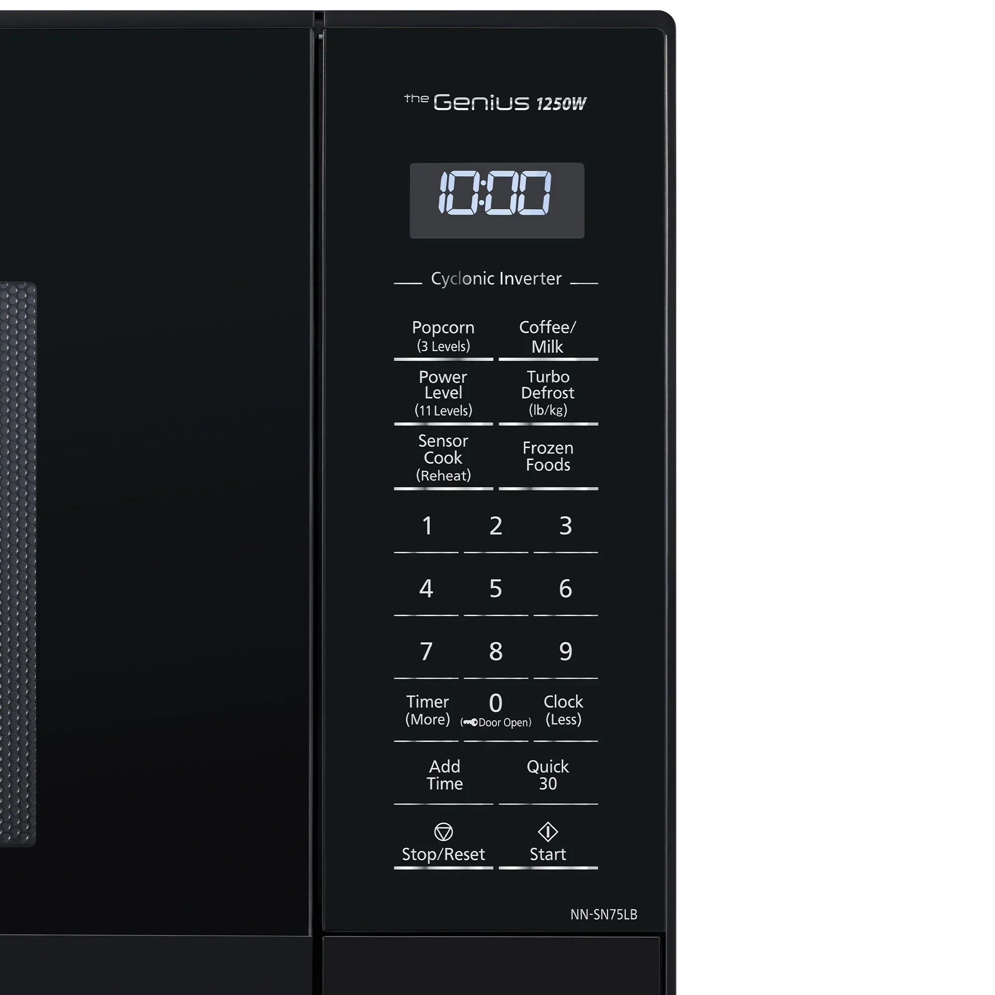 1.6 cu.ft. Cyclonic Wave Inverter Microwave, 1250W -NN-SN75L