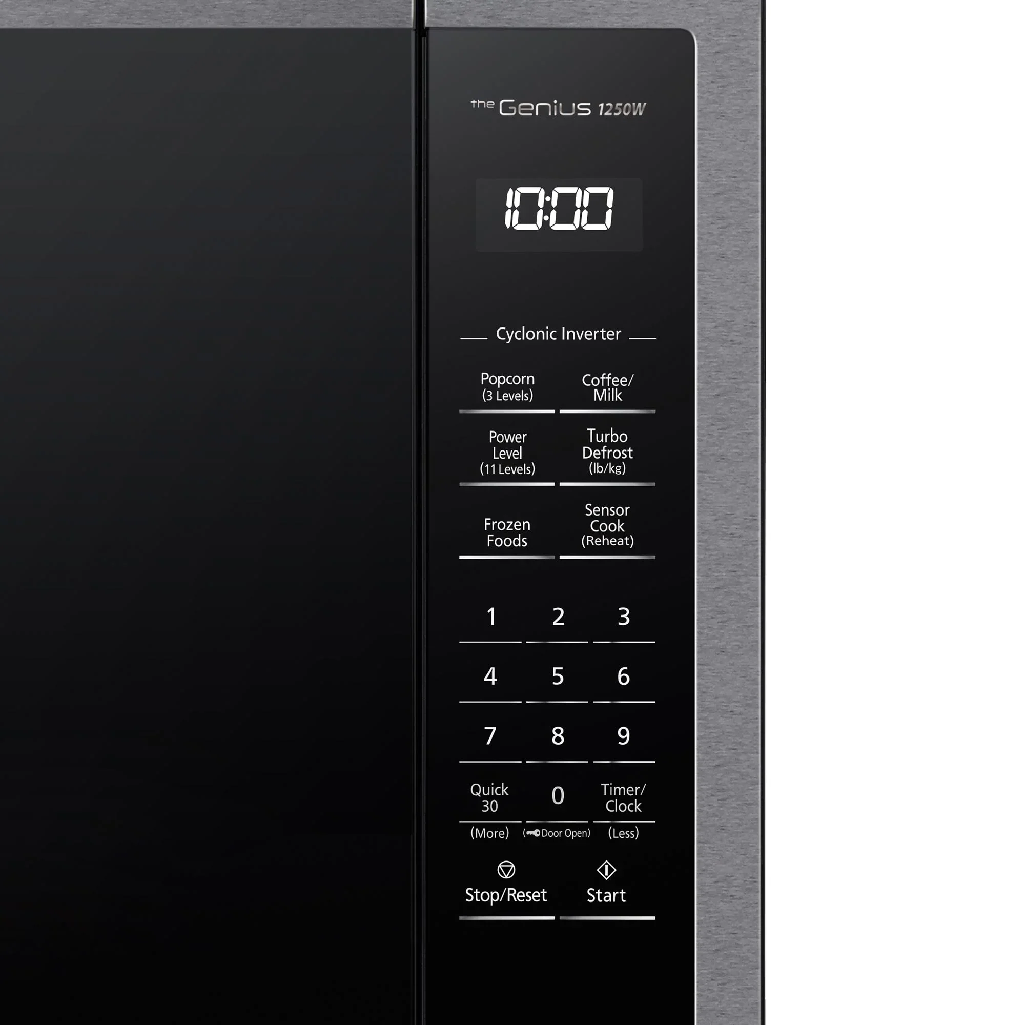 2.2 cu.ft. Cyclonic Wave Inverter Microwave, 1250W - NN-SN98JS