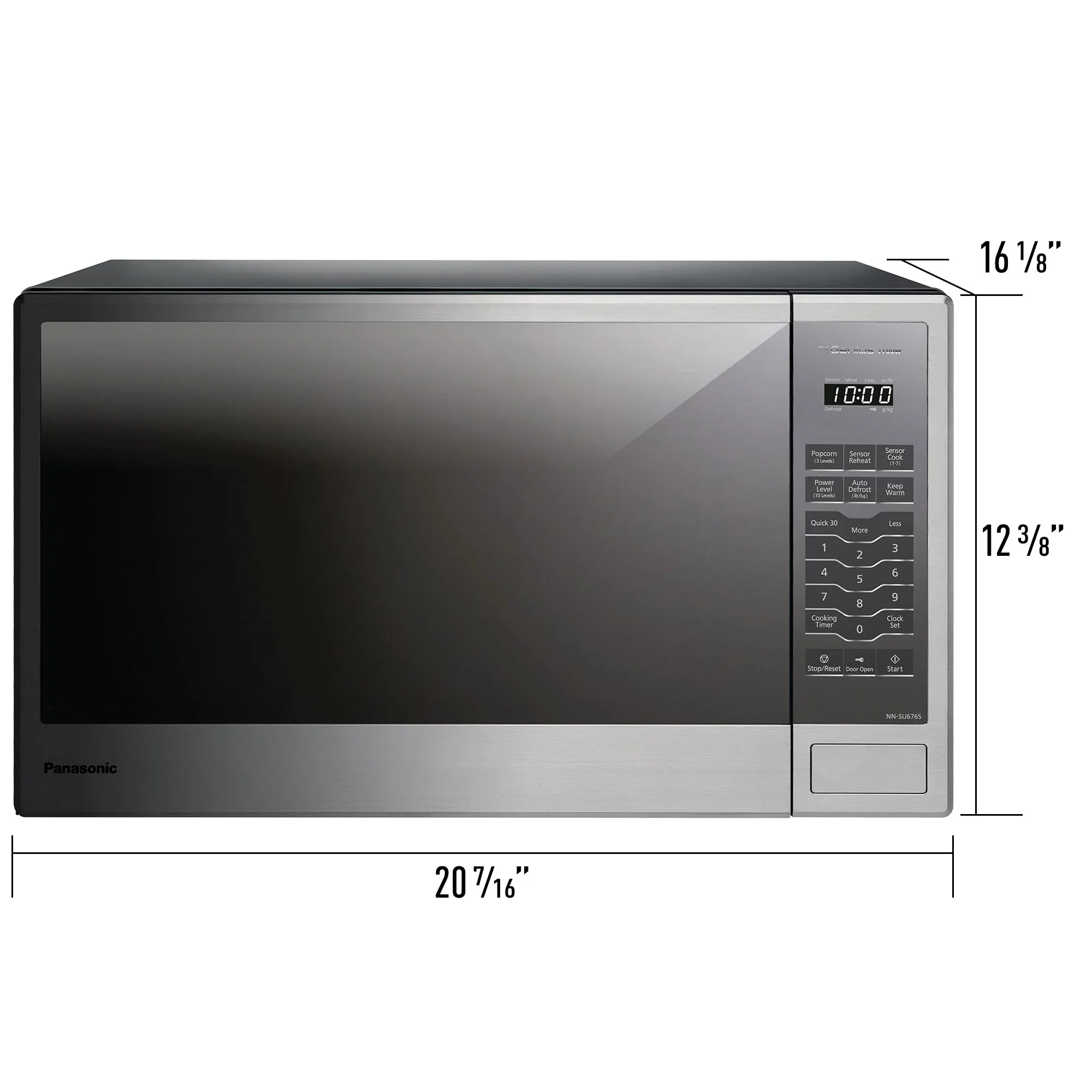 1.3 cu. ft. Countertop Microwave with Genius Sensor Cooking, 1100W - NN-SU676S