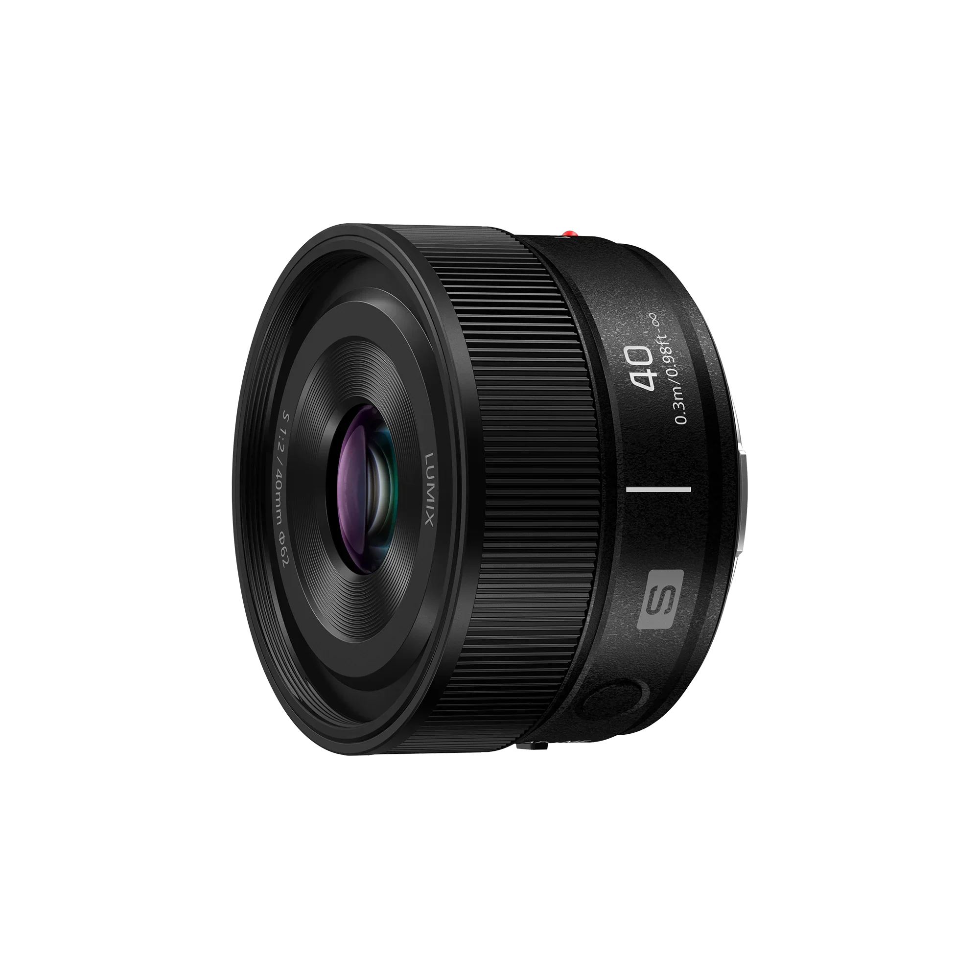 LUMIX S Series Camera Lens - 40mm F2 Compact Prime L-Mount Lens - S-S40