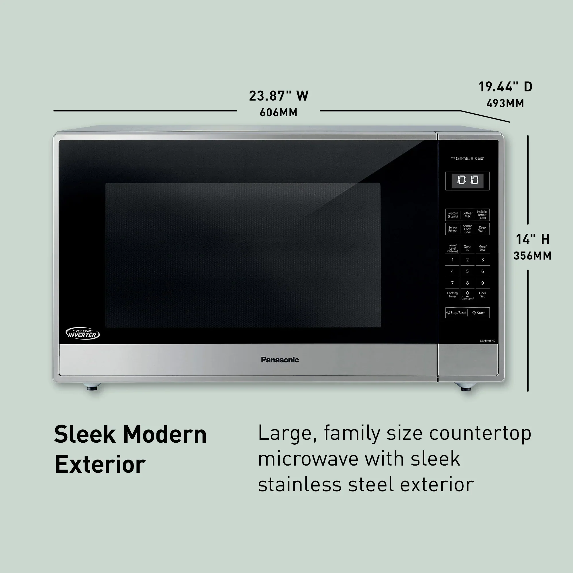 2.2 Cu. Ft. Inverter Microwave 1250W NN-SN95HS