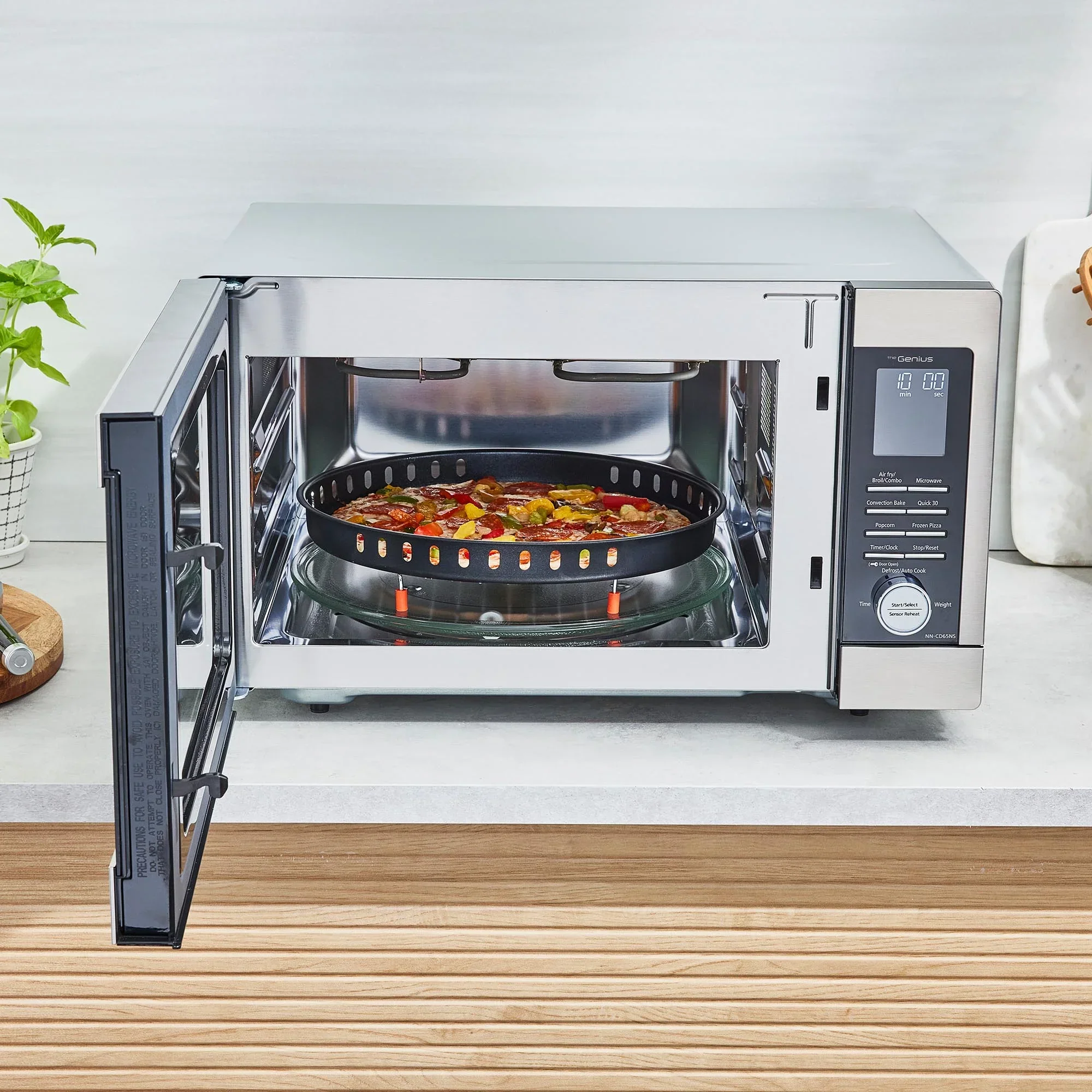 1.3 Cu. Ft. HomeMADE Countertop Microwave Multi-Oven Great for Pizza - NN-CD65NS