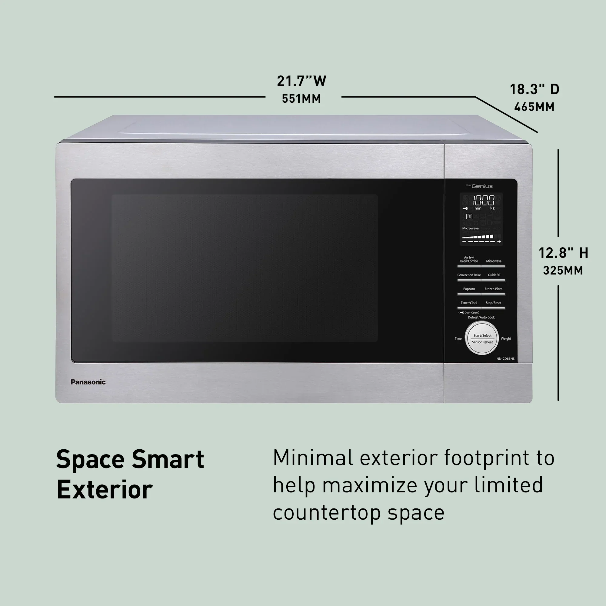 1.3 Cu. Ft. HomeMADE Countertop Microwave Multi-Oven Great for Pizza - NN-CD65NS