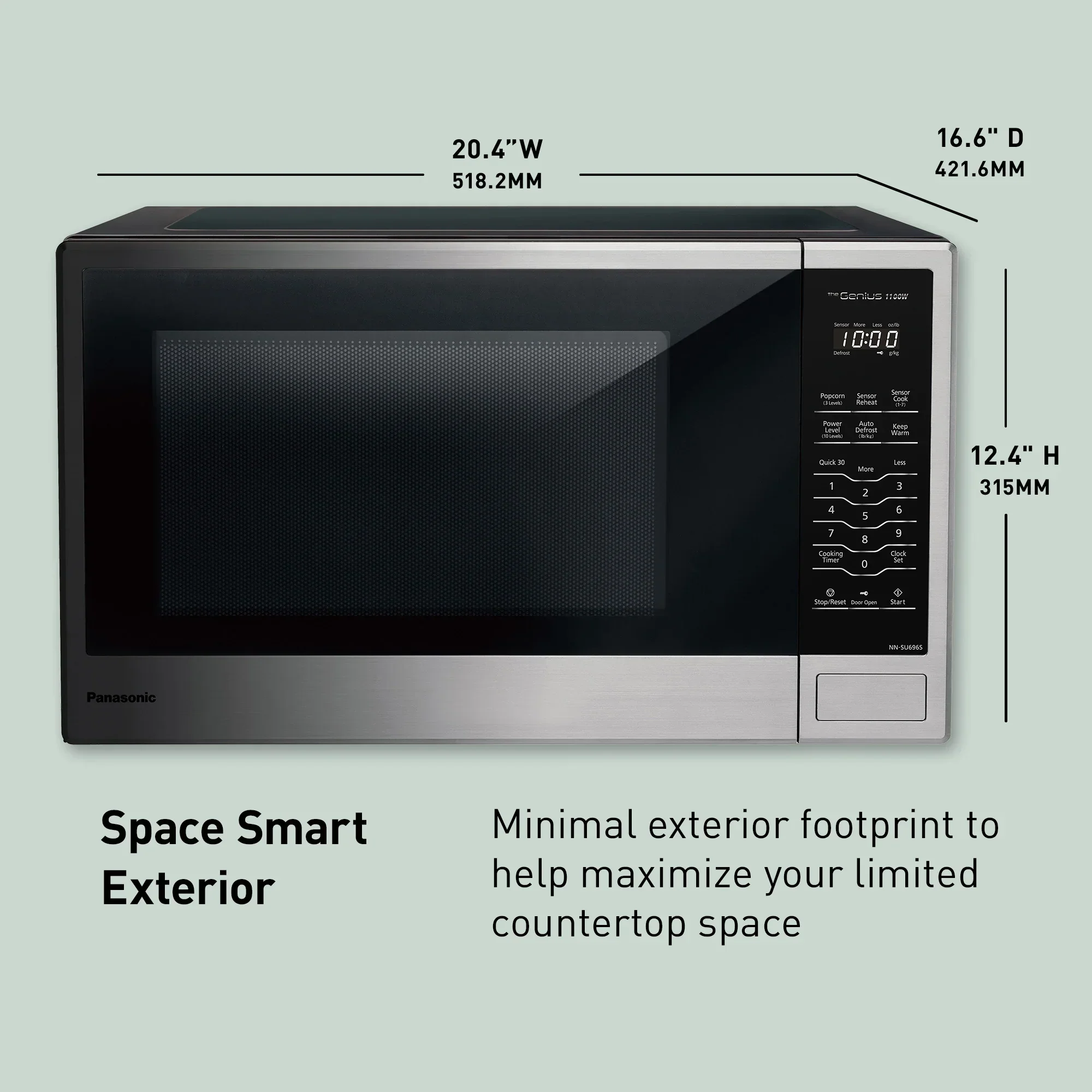 1.3 cu. ft. Microwave, 1100W - NN-SU696S