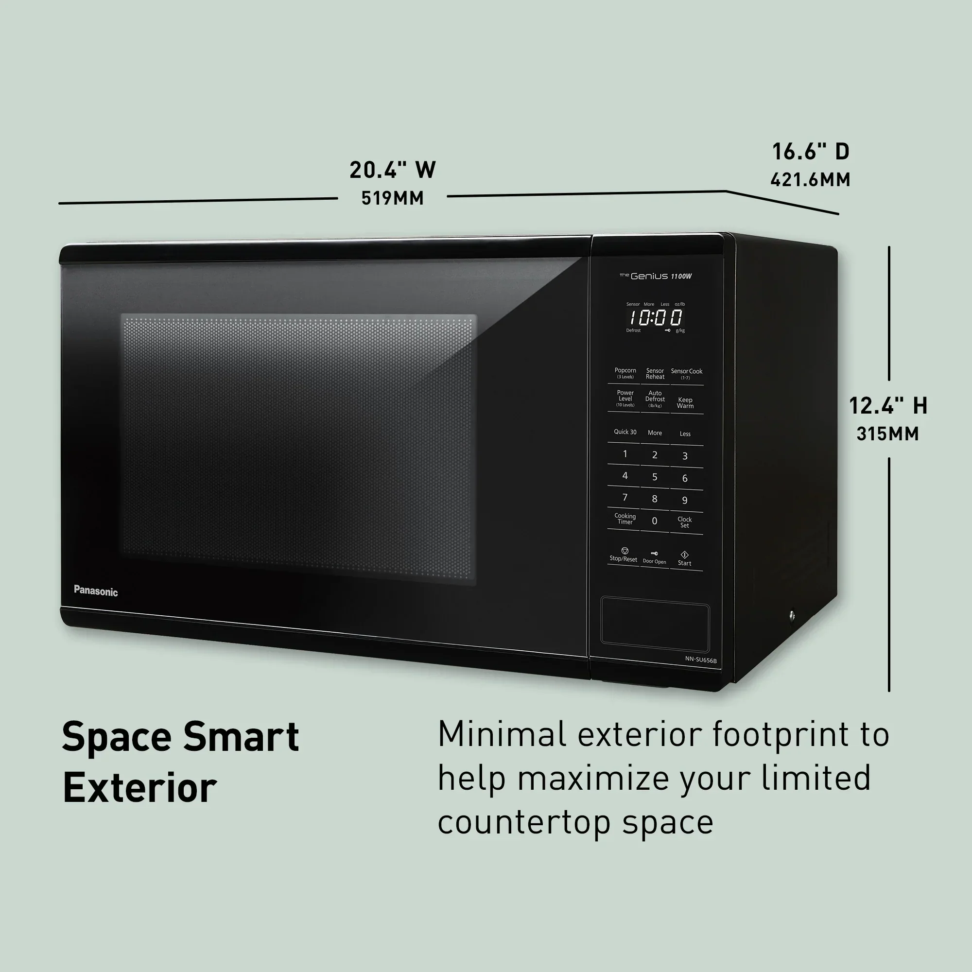 1.3 cu. ft. Microwave, 1100W - NN-SU656