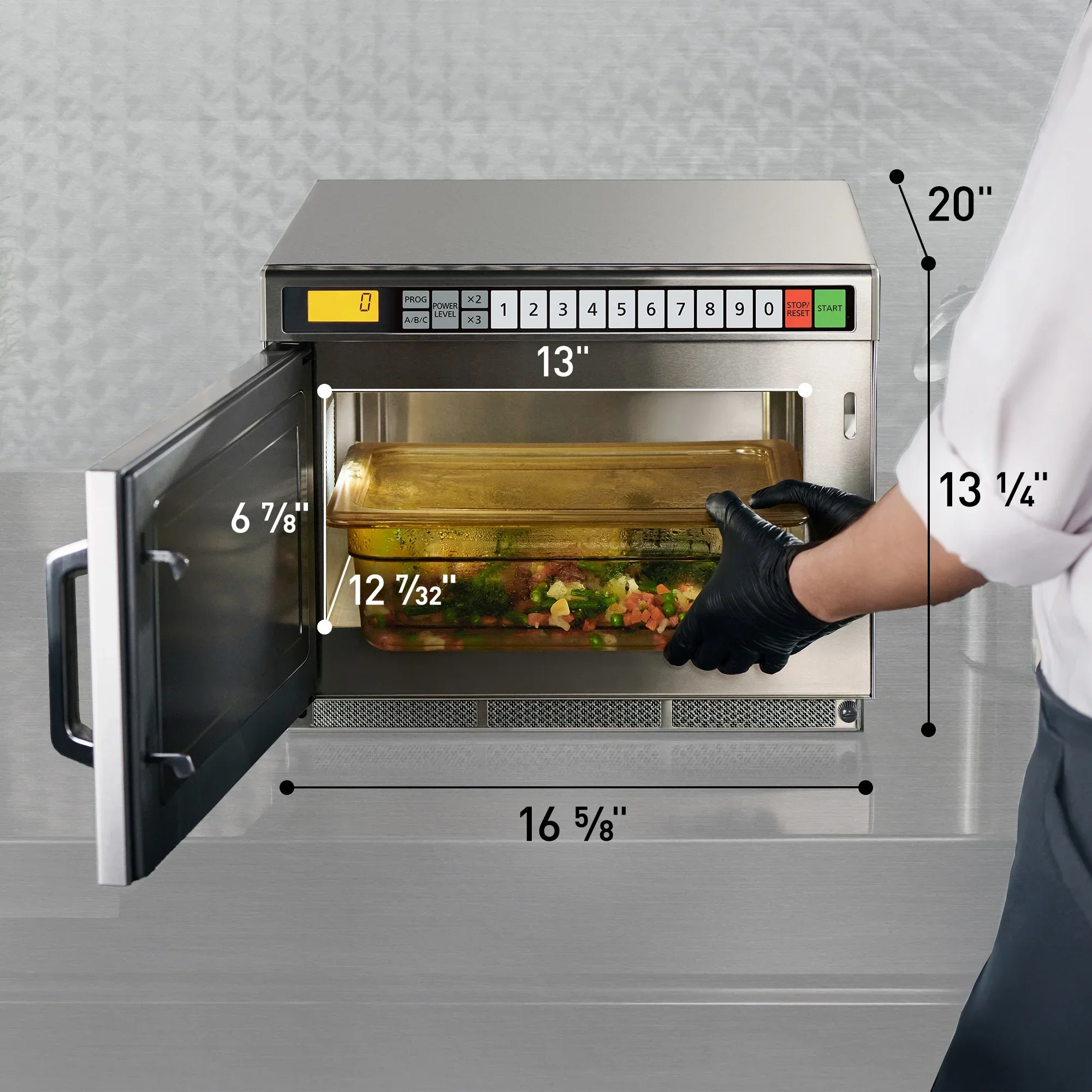PRO1 Heavy Duty Commercial Microwave, 2100W