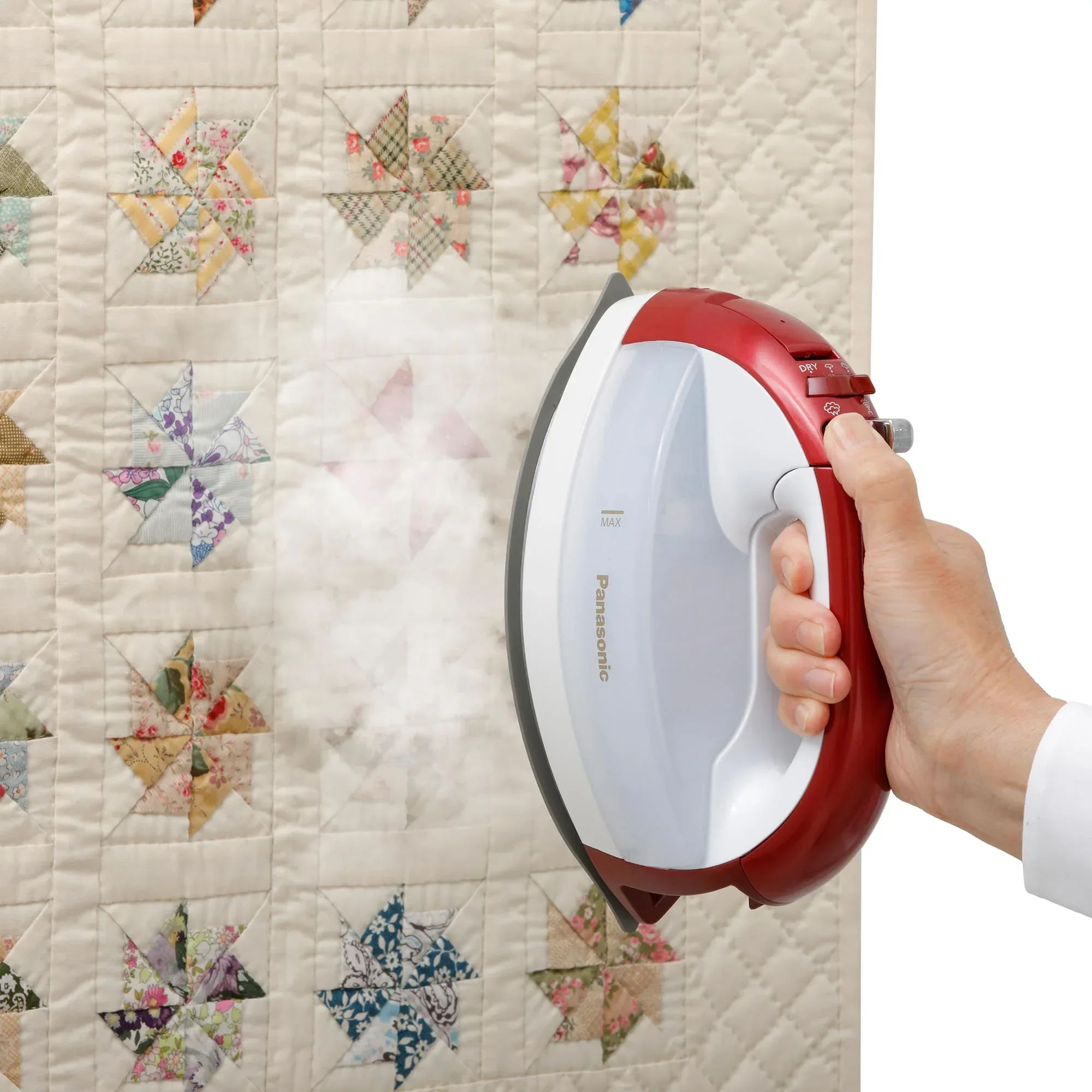 Cordless Steam/Dry Iron, 1700W Wide Ceramic Plate