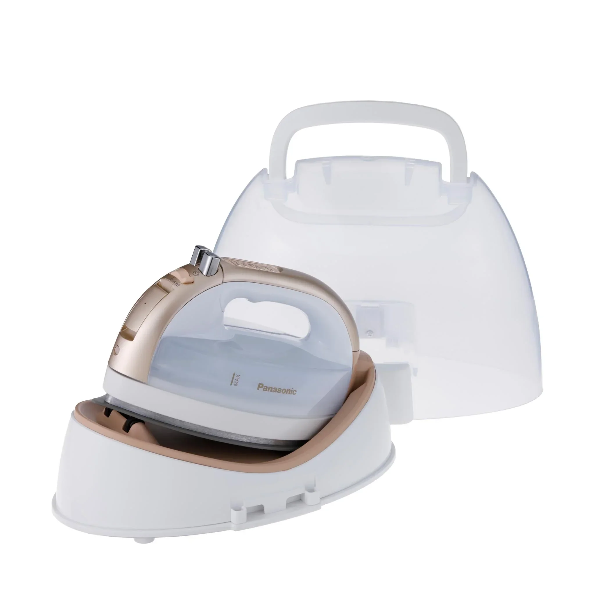 Cordless Steam/Dry Iron, 1700W Wide Ceramic Plate