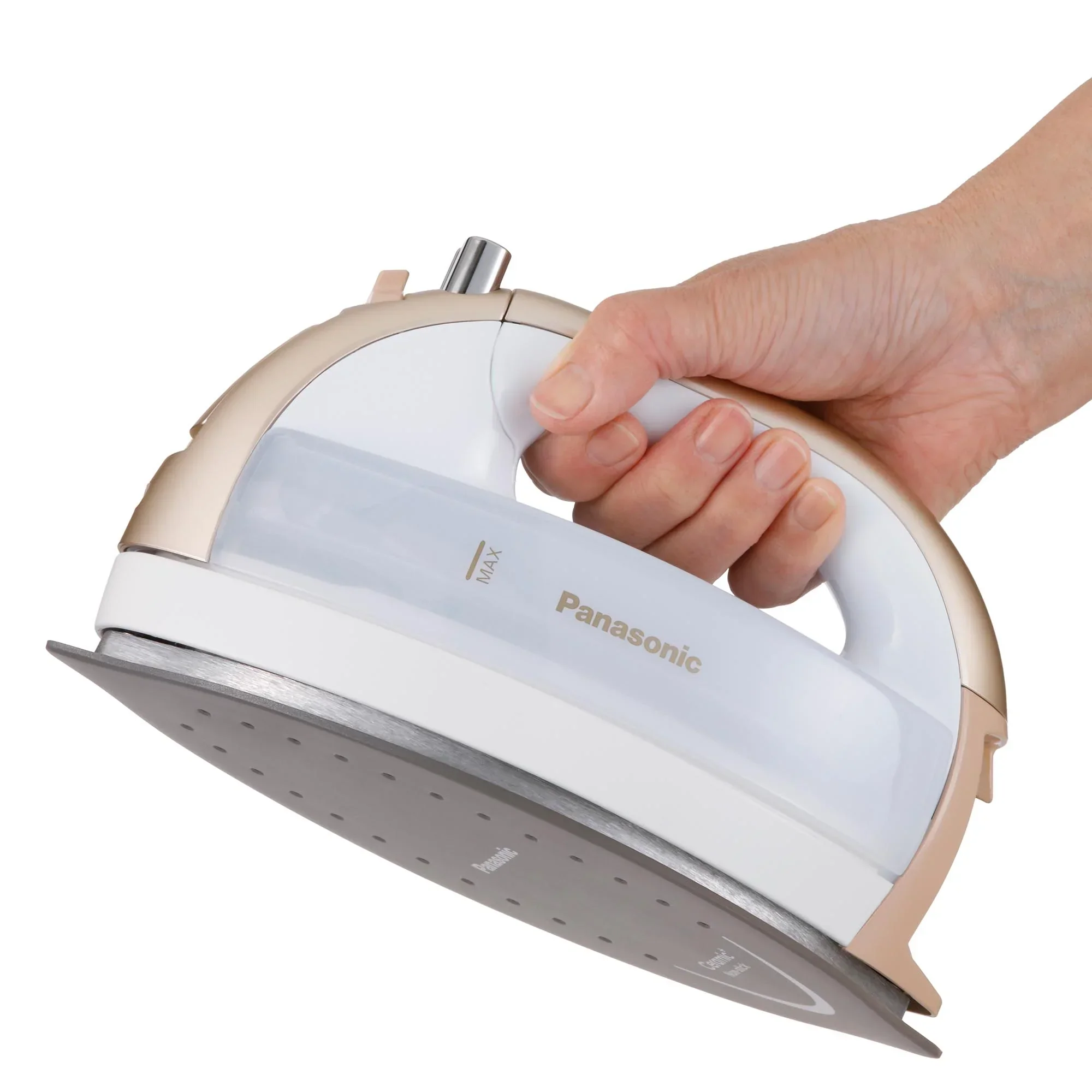 Cordless Steam/Dry Iron, 1700W Wide Ceramic Plate