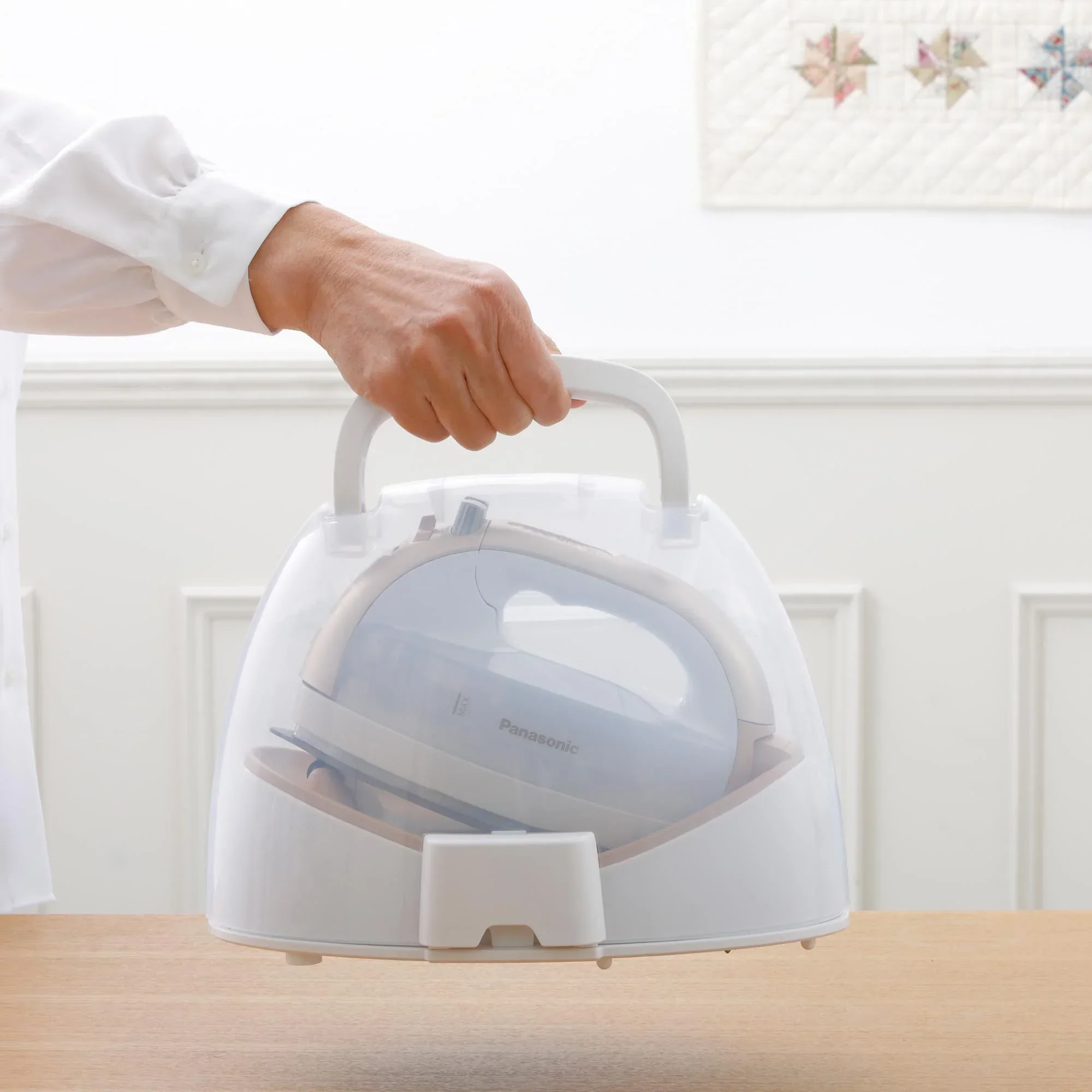 Cordless Steam/Dry Iron, 1700W Wide Ceramic Plate