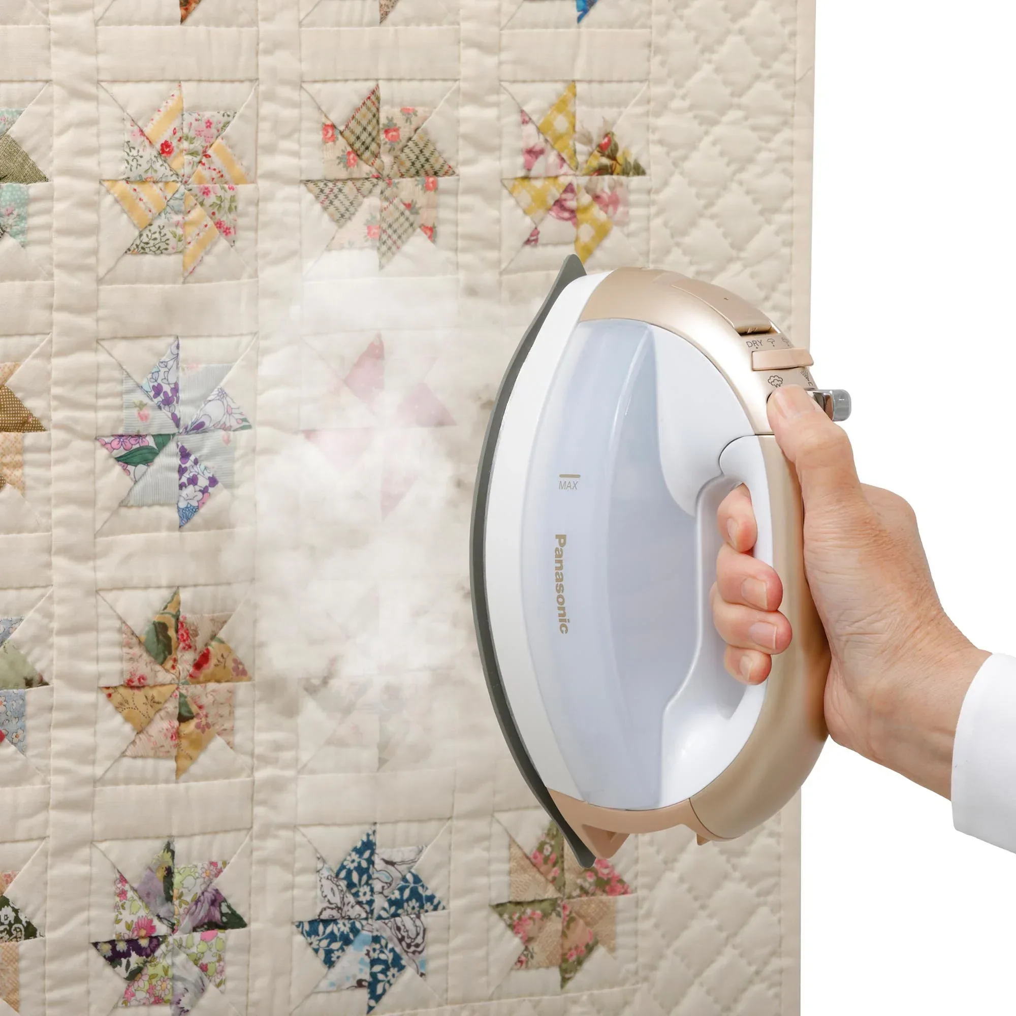 Cordless Steam/Dry Iron, 1700W Wide Ceramic Plate