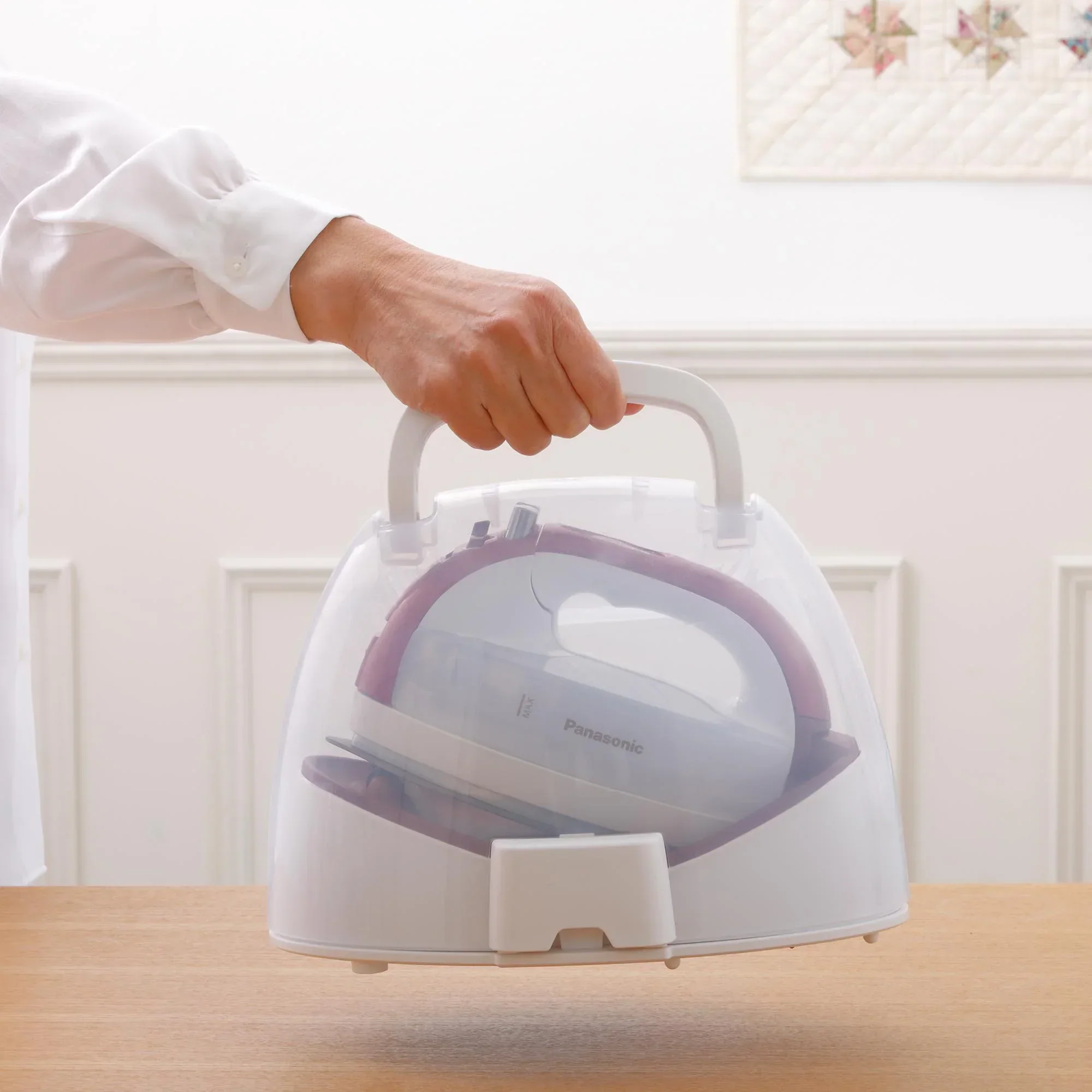 Cordless Steam/Dry Iron, 1700W Wide Ceramic Plate