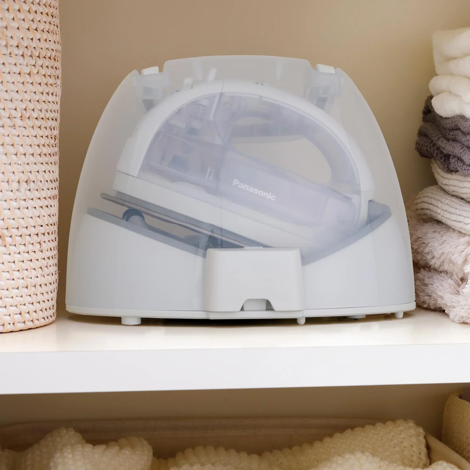Cordless Steam/Dry Iron, 1500W Wide Stainless Steel Plate
